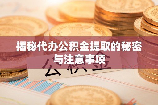 黎川揭秘代办公积金提取的秘密与注意事项