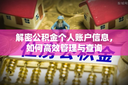 黎川解密公积金个人账户信息，如何高效管理与查询
