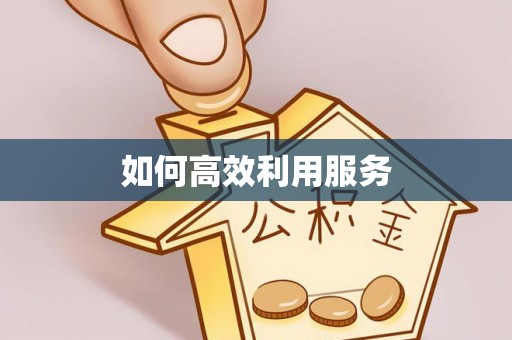 黎川如何高效利用服务
