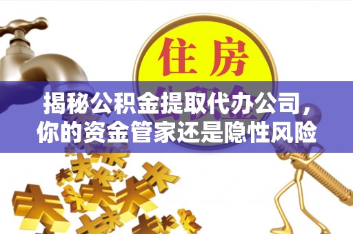 黎川揭秘公积金提取代办公司，你的资金管家还是隐性风险？