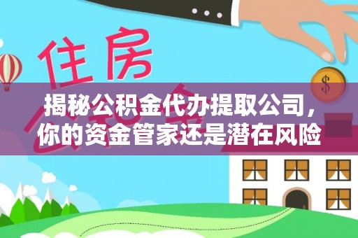 黎川揭秘公积金代办提取公司，你的资金管家还是潜在风险？