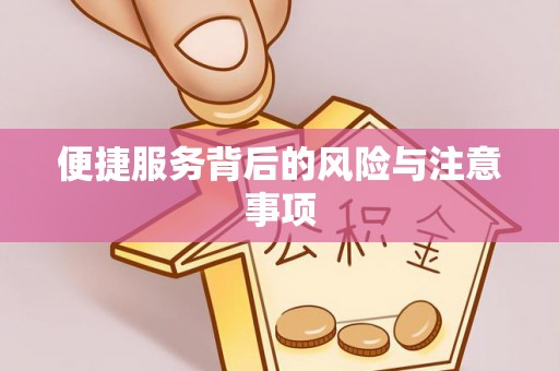 黎川便捷服务背后的风险与注意事项
